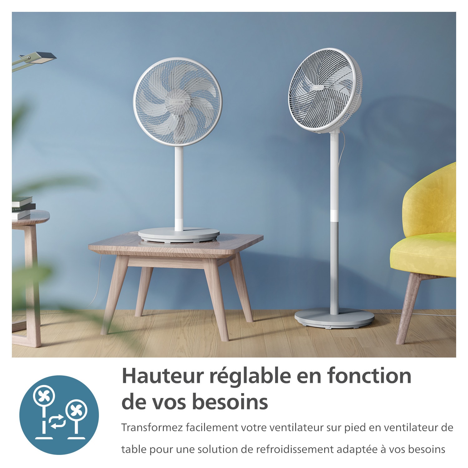 Ventilateur sur pied PHILIPS - CX2550/00 Ventilateur sur pied PHILIPS - CX2550/00
