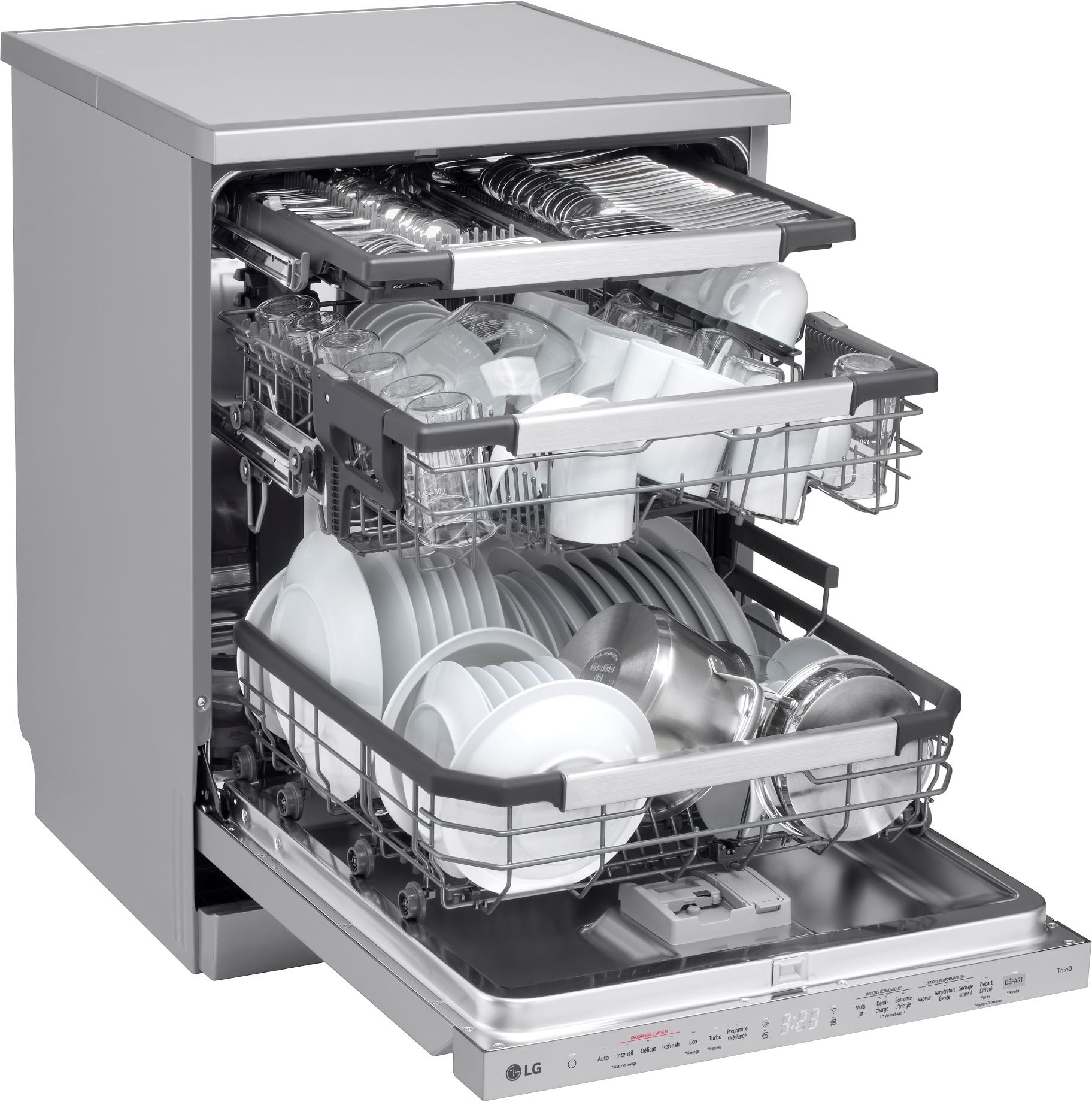 Lave vaisselle 60 cm LG Inverter Direct Drive 14 couverts Gris - DF587HVS Lave vaisselle 60 cm LG Inverter Direct Drive 14 couverts Gris - DF587HVS