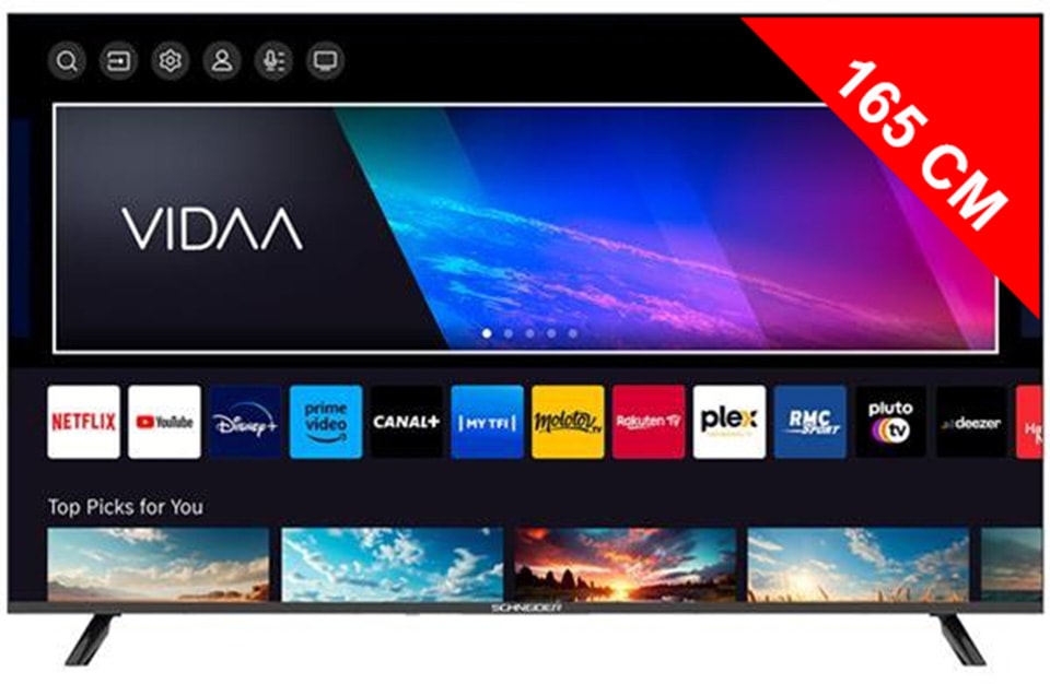 TV LED 4K 165 cm SCHNEIDER  GMS65A2