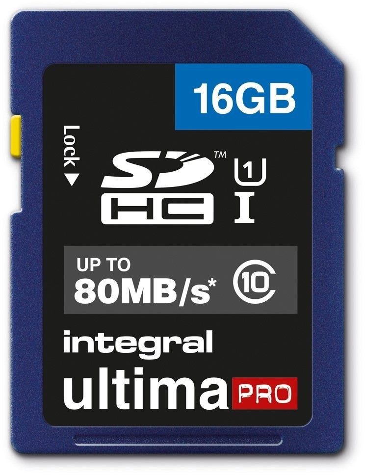 Carte mémoire 16 Go INTEGRAL  INSDH16G10-80U1