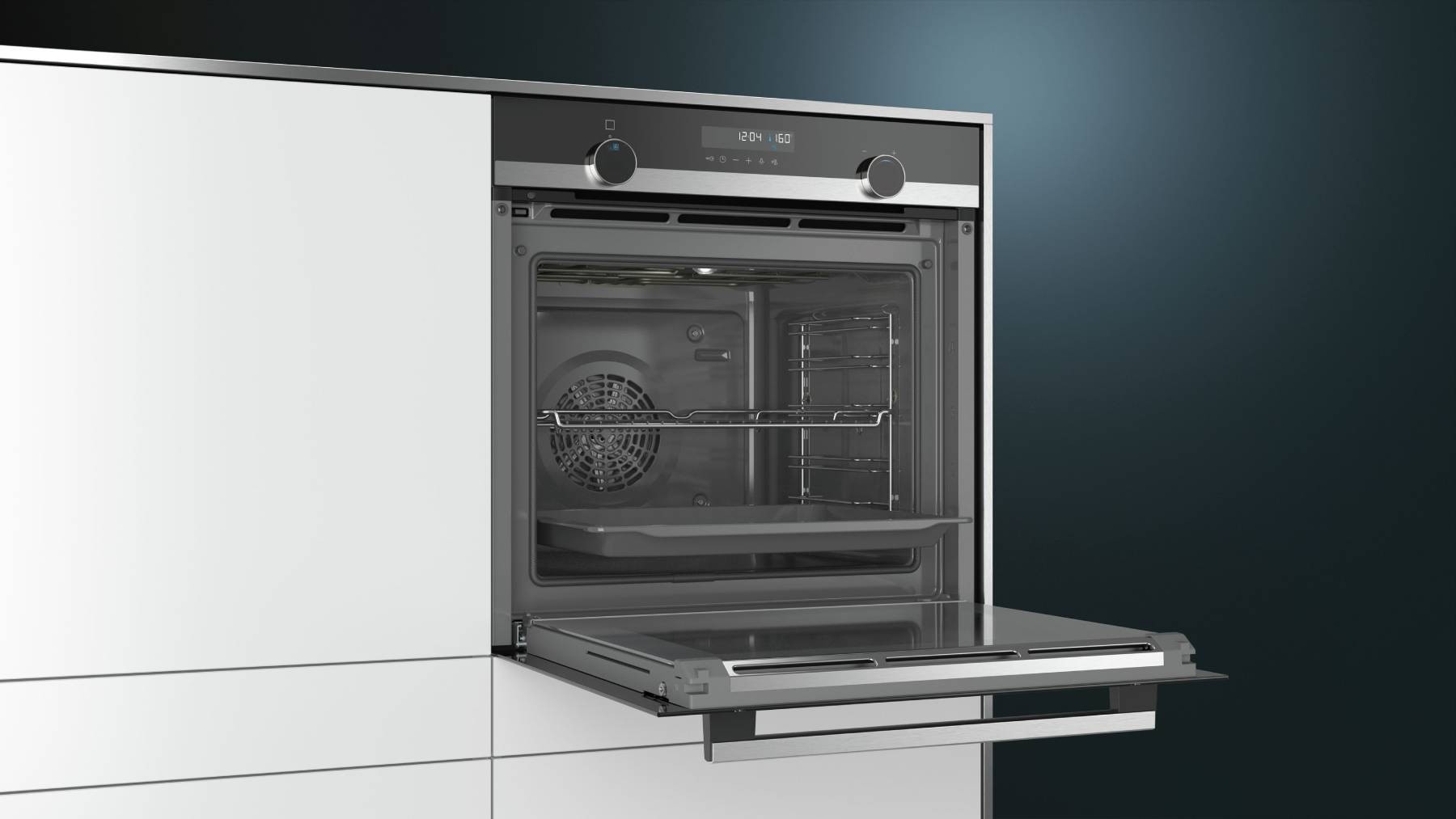 SIEMENS Four encastrable pyrolyse iQ500 Air Pulsé 3D 71L Noir