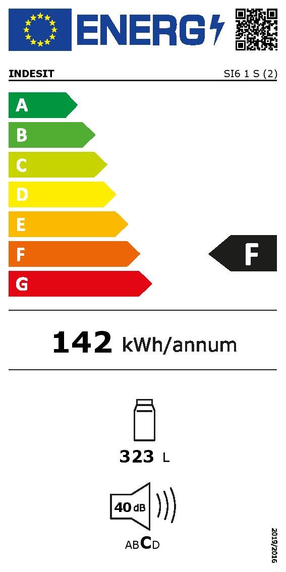 Réfrigérateur 1 porte INDESIT Froid Statique 322L Gris - SI61S