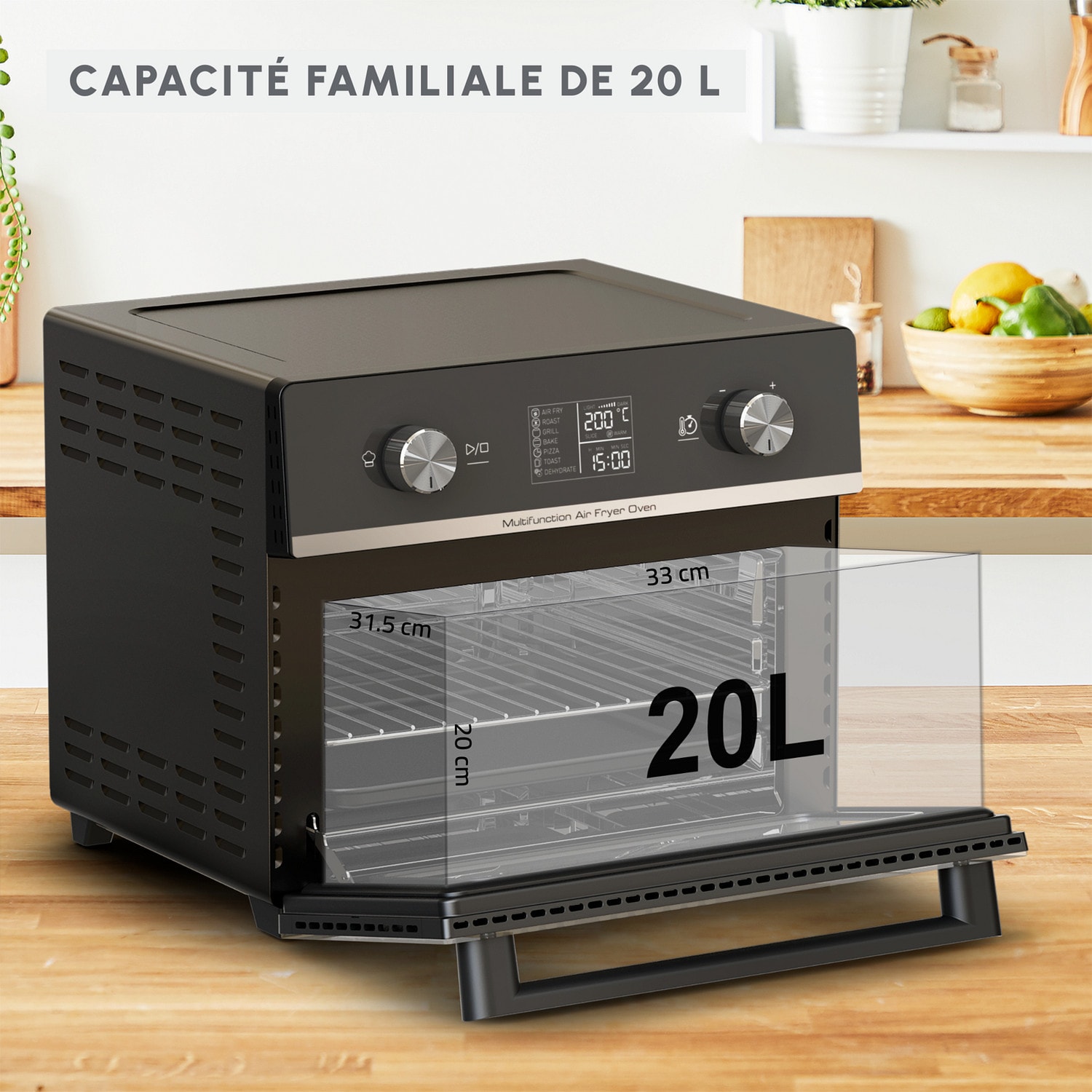 Friteuse à air chaud MOULINEX AirFryer 20L 1800W Plusieurs niveaux - AL606820