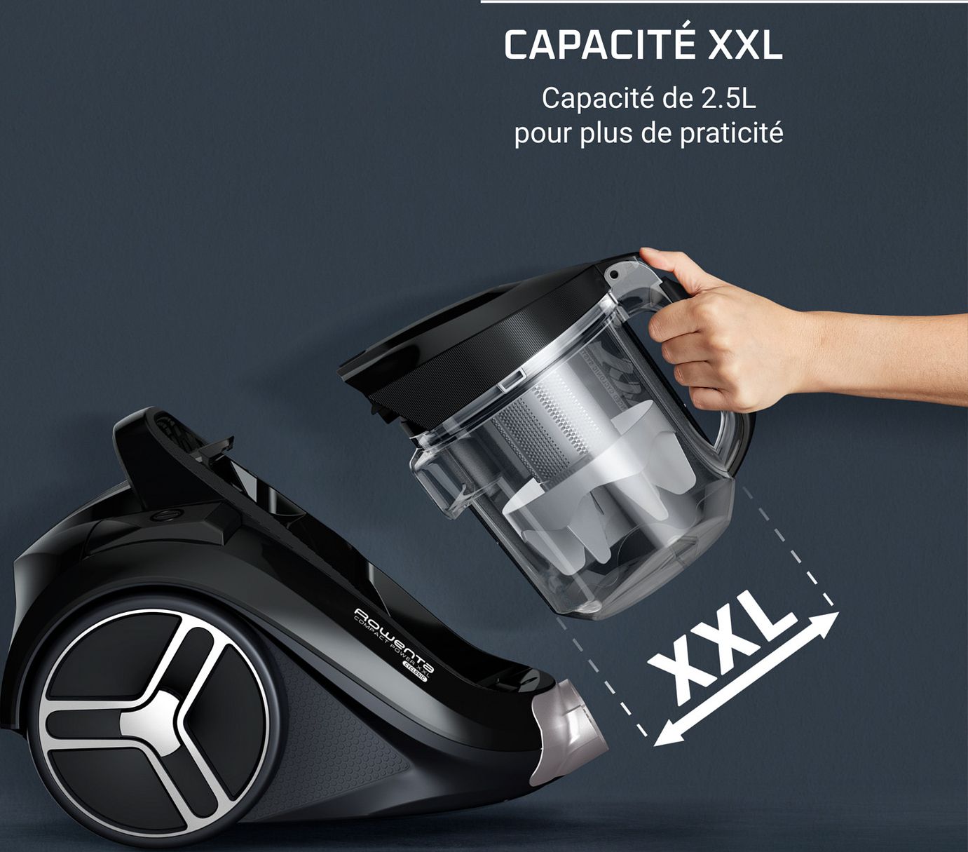 Aspirateur traîneau ROWENTA Compact Power Xxl 900W Rouge - RO4B13EA