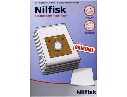 Accessoire aspirateur NILFISK COUPEPARQUET 5 sacs + 1 pré-filtre 78602600