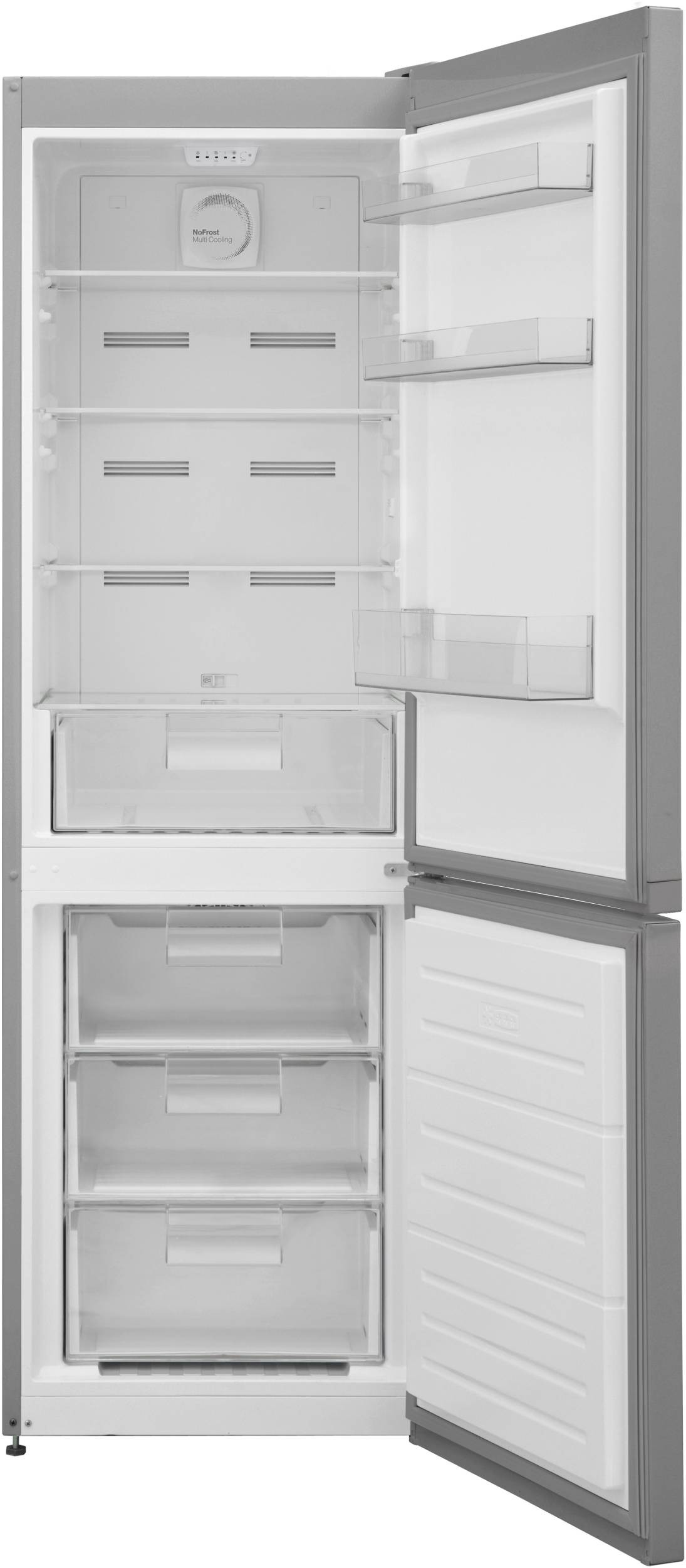 TELEFUNKEN Réfrigérateur congélateur bas No Frost Multi Cooling 295L Inox - TKC295XE