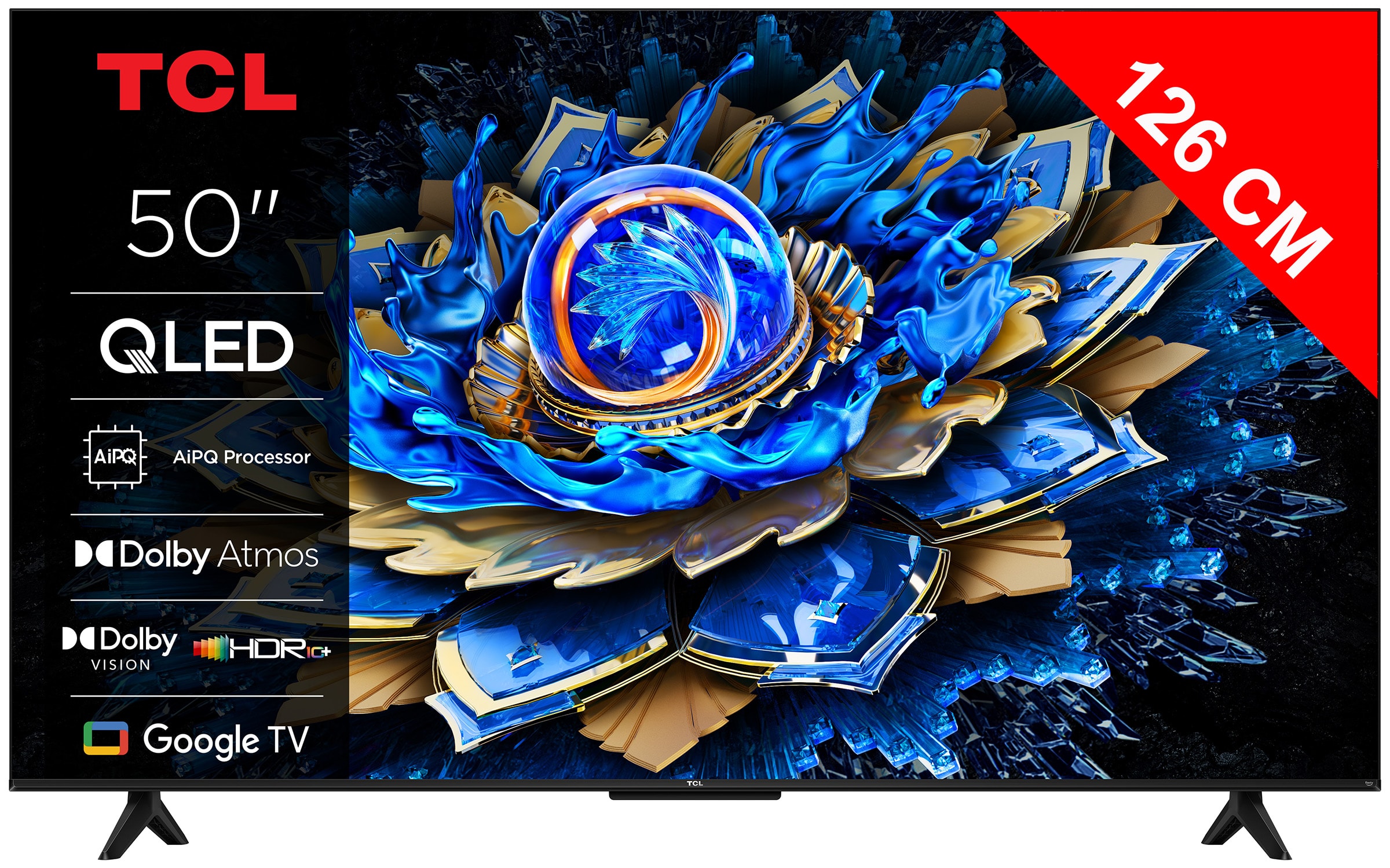 TV QLED 4K 126 cm TCL Google TV 50Hz 50" - 50T69C