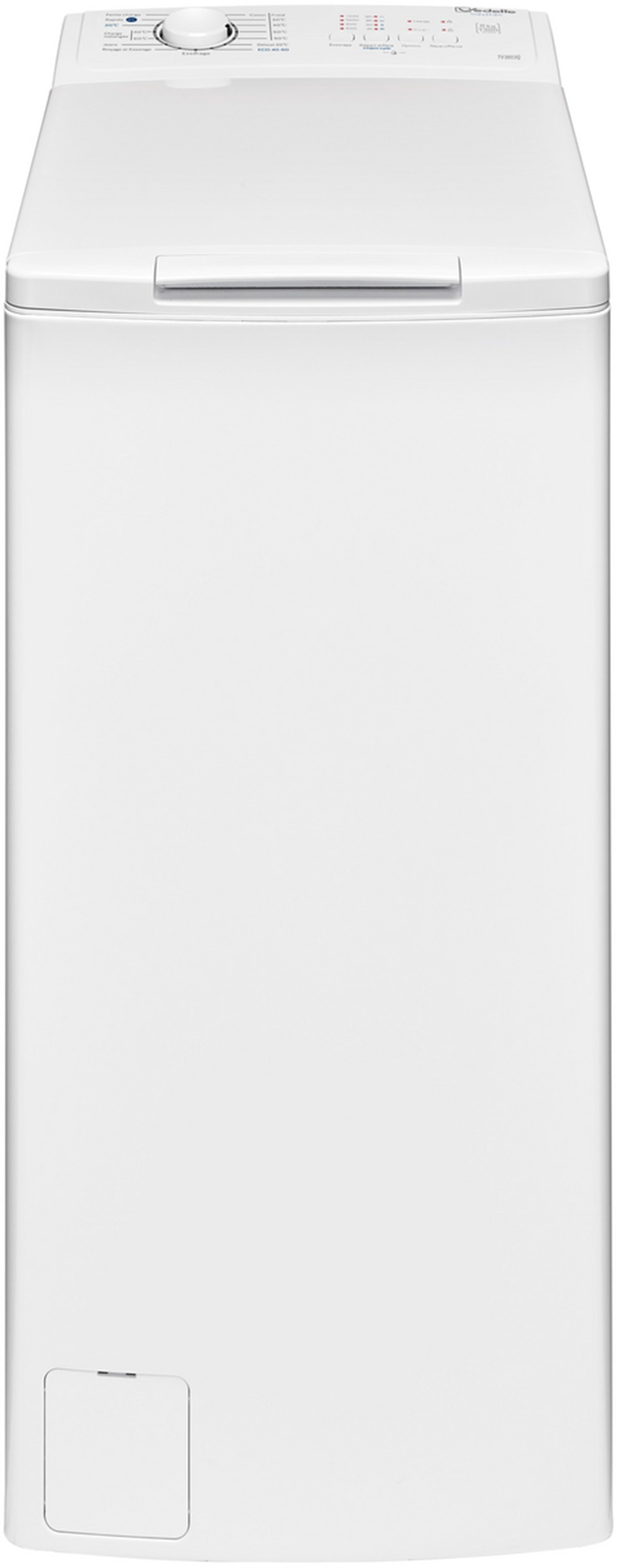 Lave linge Top VEDETTE , 1300trs/mn, 8kg, Blanc TV3803Q