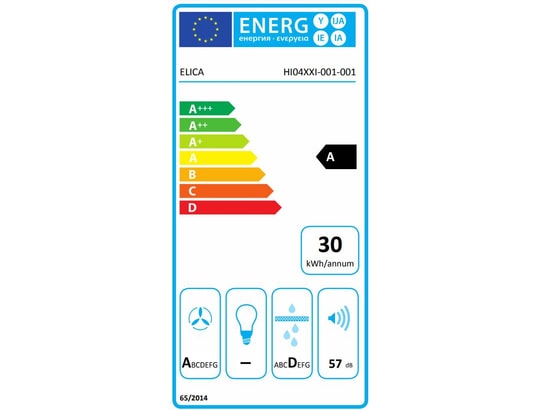 Plaque induction ELICA , 4 foyers, 7500W, 60cm, Noir - PRF0167053