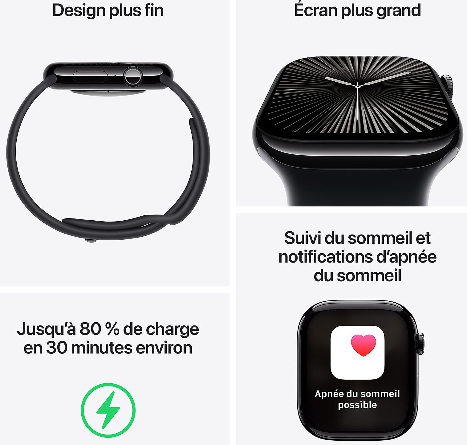 Montre connectée GPS + Cellular APPLE  - WATCH10-MX053QF/A