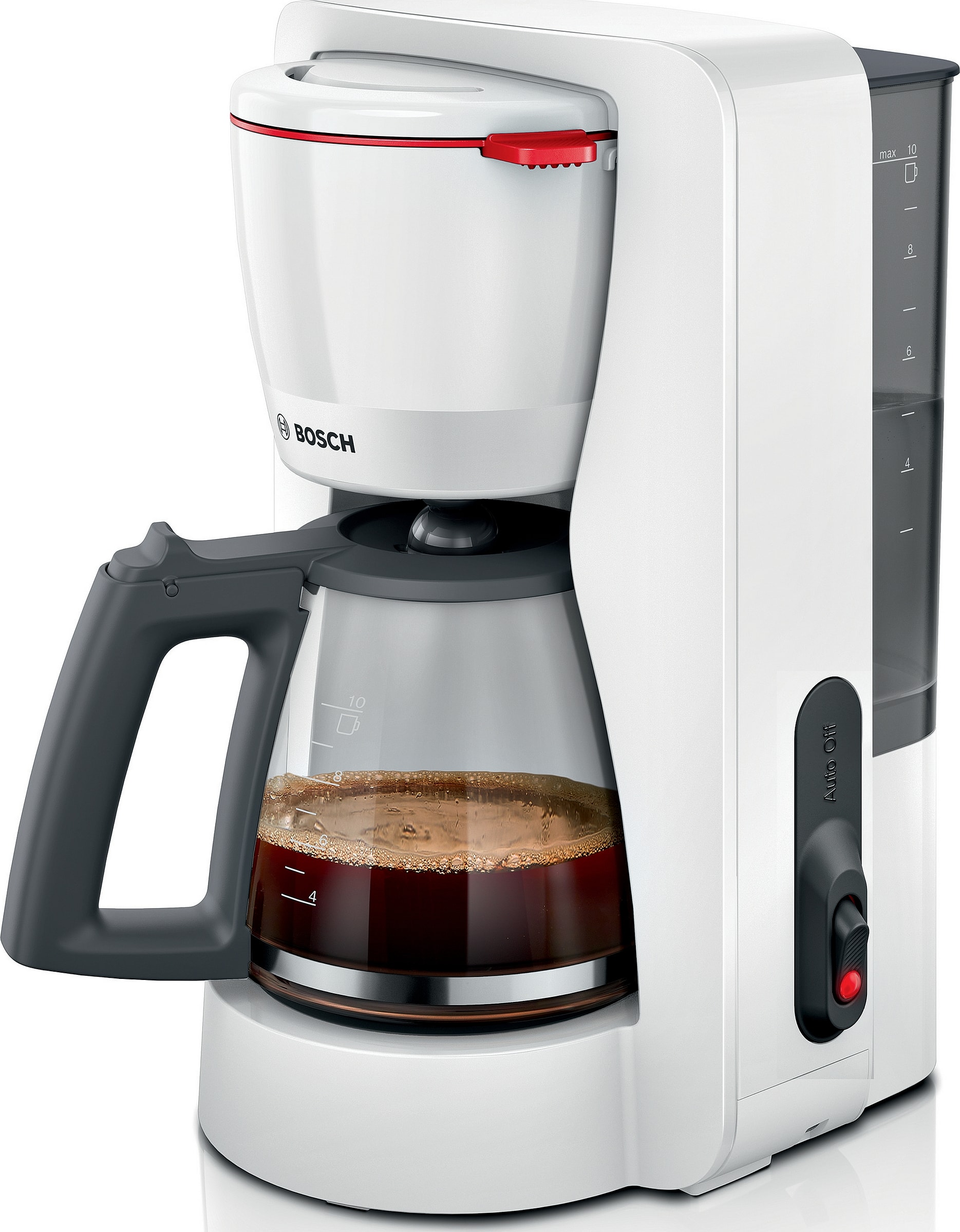 Cafetière BOSCH Réservoir amovible 1.25L 15 tasses Blanc TKA2M111