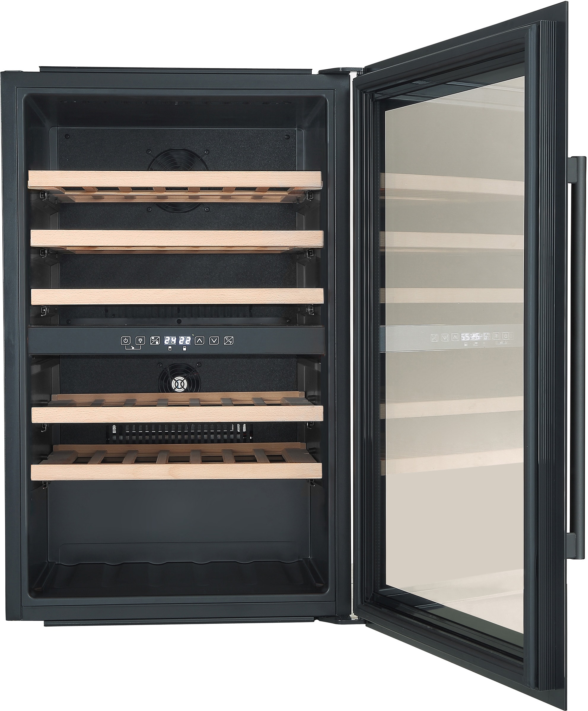 Cave à vin encastrable de service HELVETIA 57 bouteilles 145L Noir - HWTE257GN