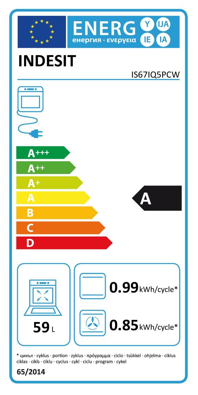 Cuisiniere induction INDESIT 3 foyers four catalyse Blanc - IS67IQ5PCW Cuisiniere induction INDESIT 3 foyers four catalyse Blanc - IS67IQ5PCW