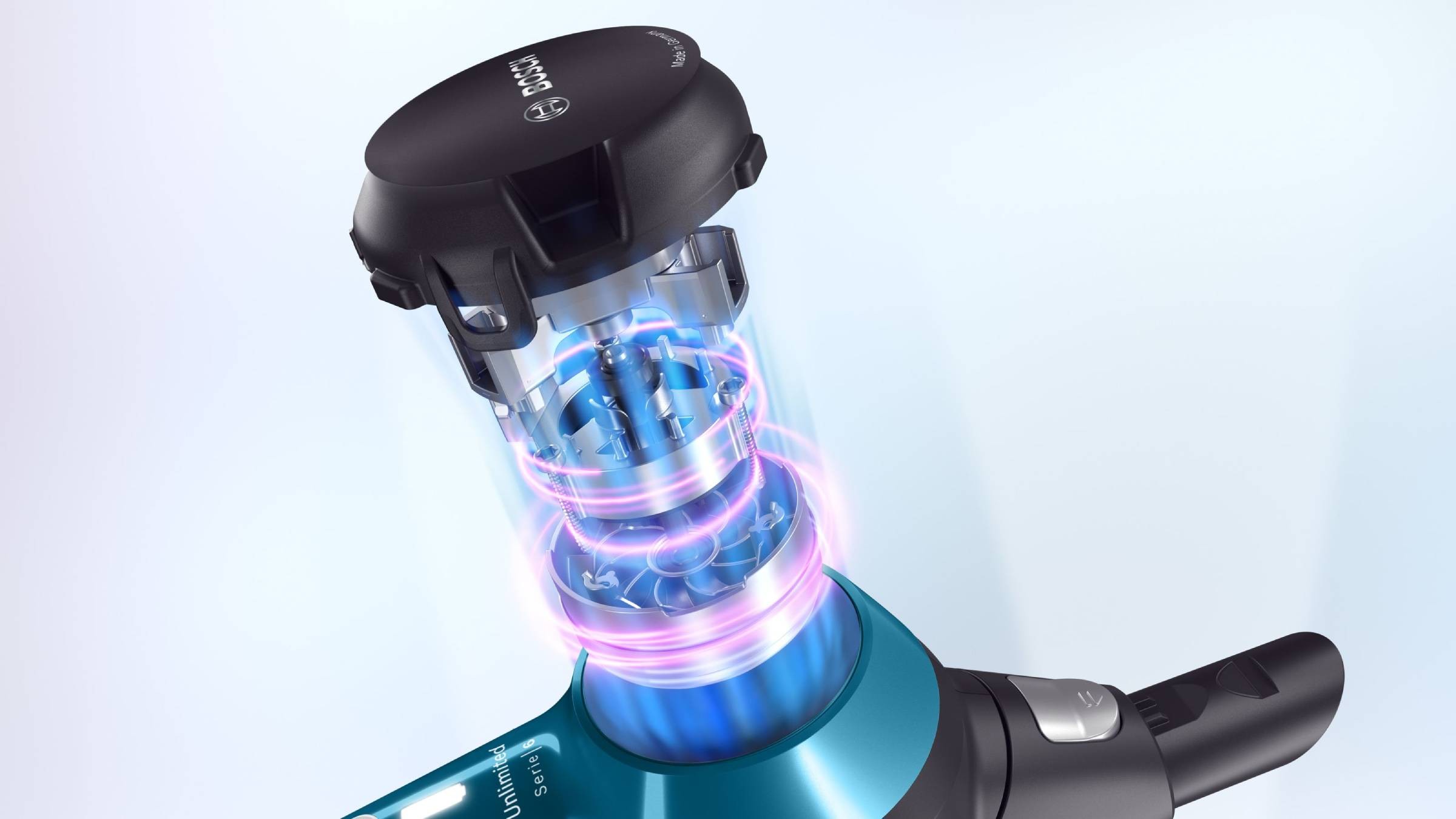 Aspirateur balai BOSCH Série 6 Unlimited Bleu - BBS611LAG Aspirateur balai BOSCH Série 6 Unlimited Bleu - BBS611LAG