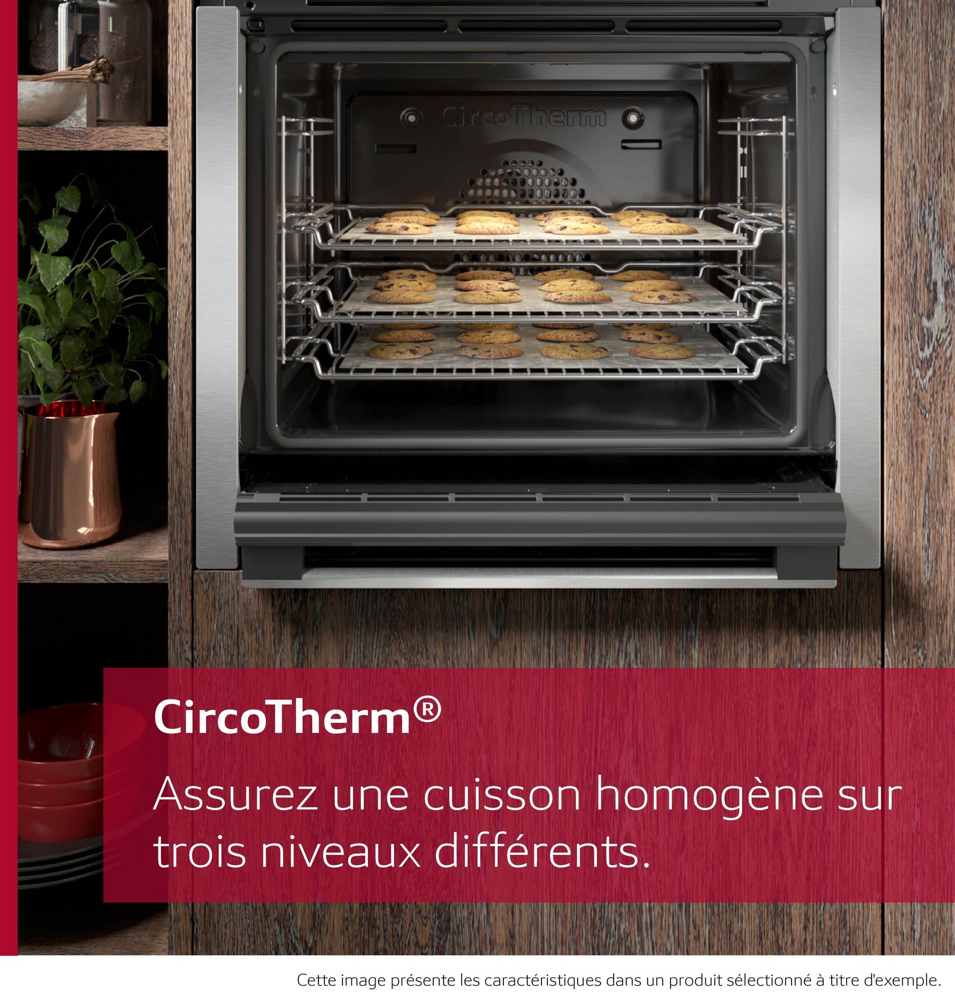 Four encastrable pyrolyse NEFF Circotherm Home Connect 71L A+ Inox - B2ACH7AN7