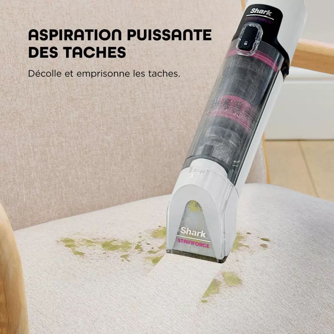 Nettoyeur textile SHARK Sans fil 1000W Blanc - HX100EUT