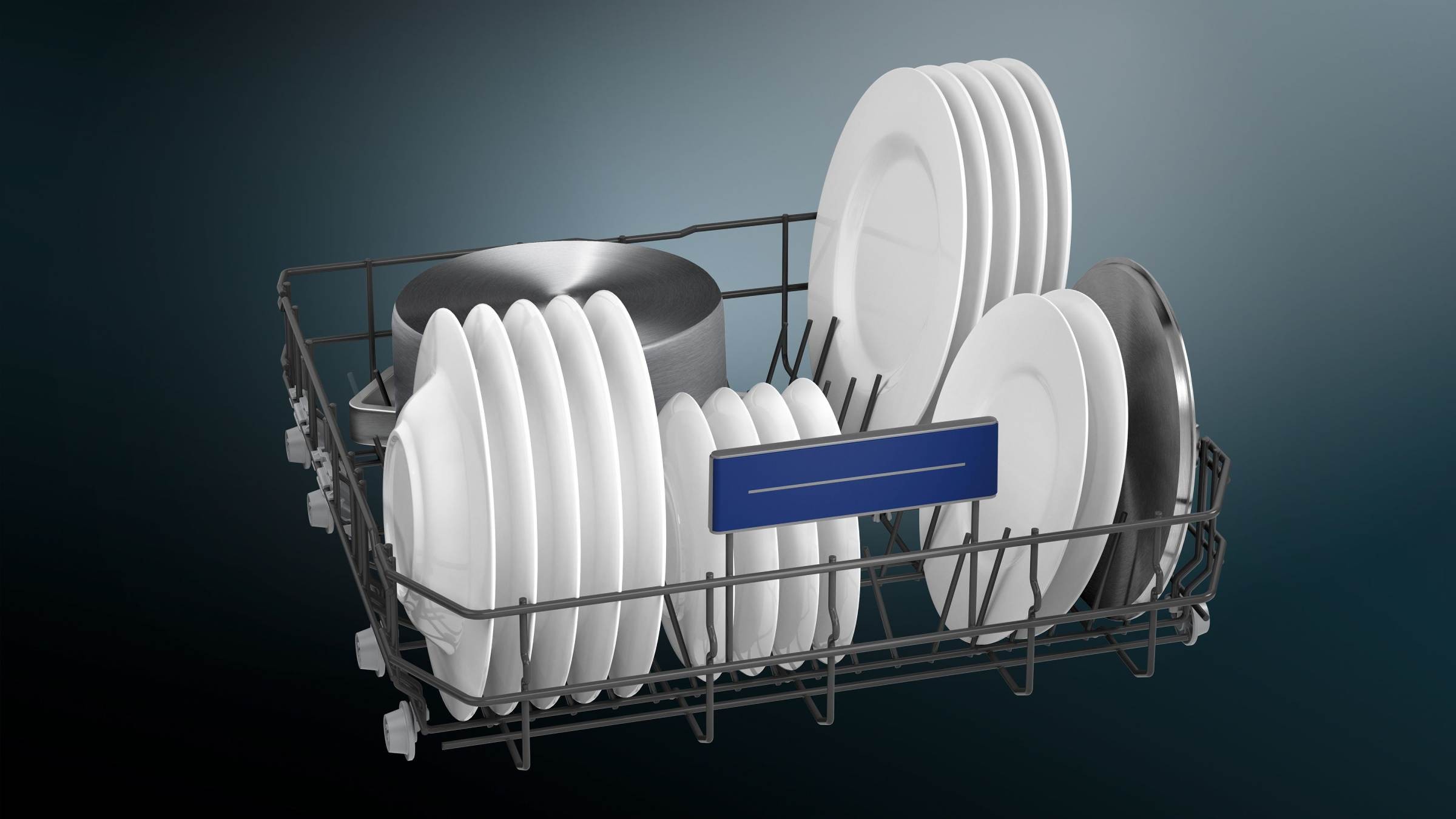 SIEMENS Lave vaisselle 60 cm iQ300 Home Connect 14 couverts BlackSteel - SN23EC03ME