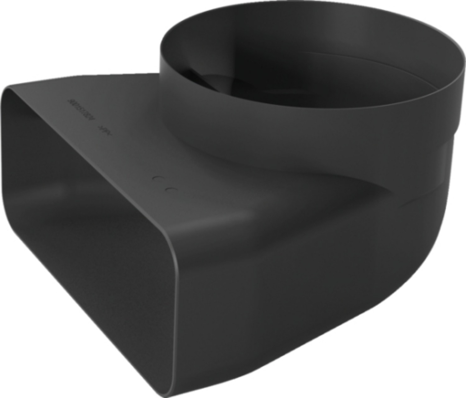 Adaptateur SIEMENS Conduit 150mm Rond-plat mâle Noir HZ9VDSI1