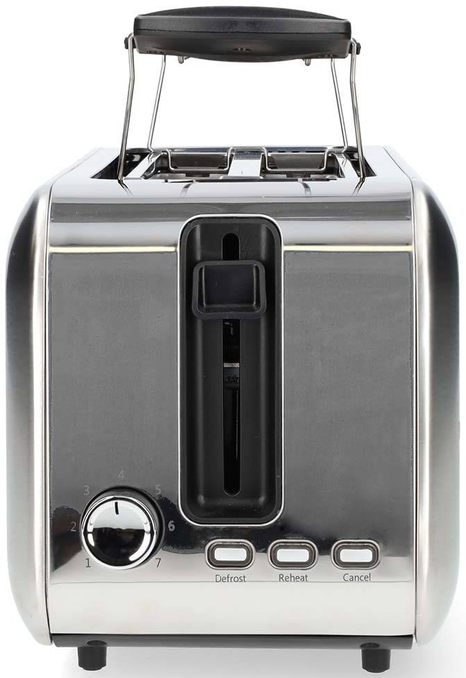 Grille pain NEDIS , 2 fentes, 1450w, Inox - KABT400AL