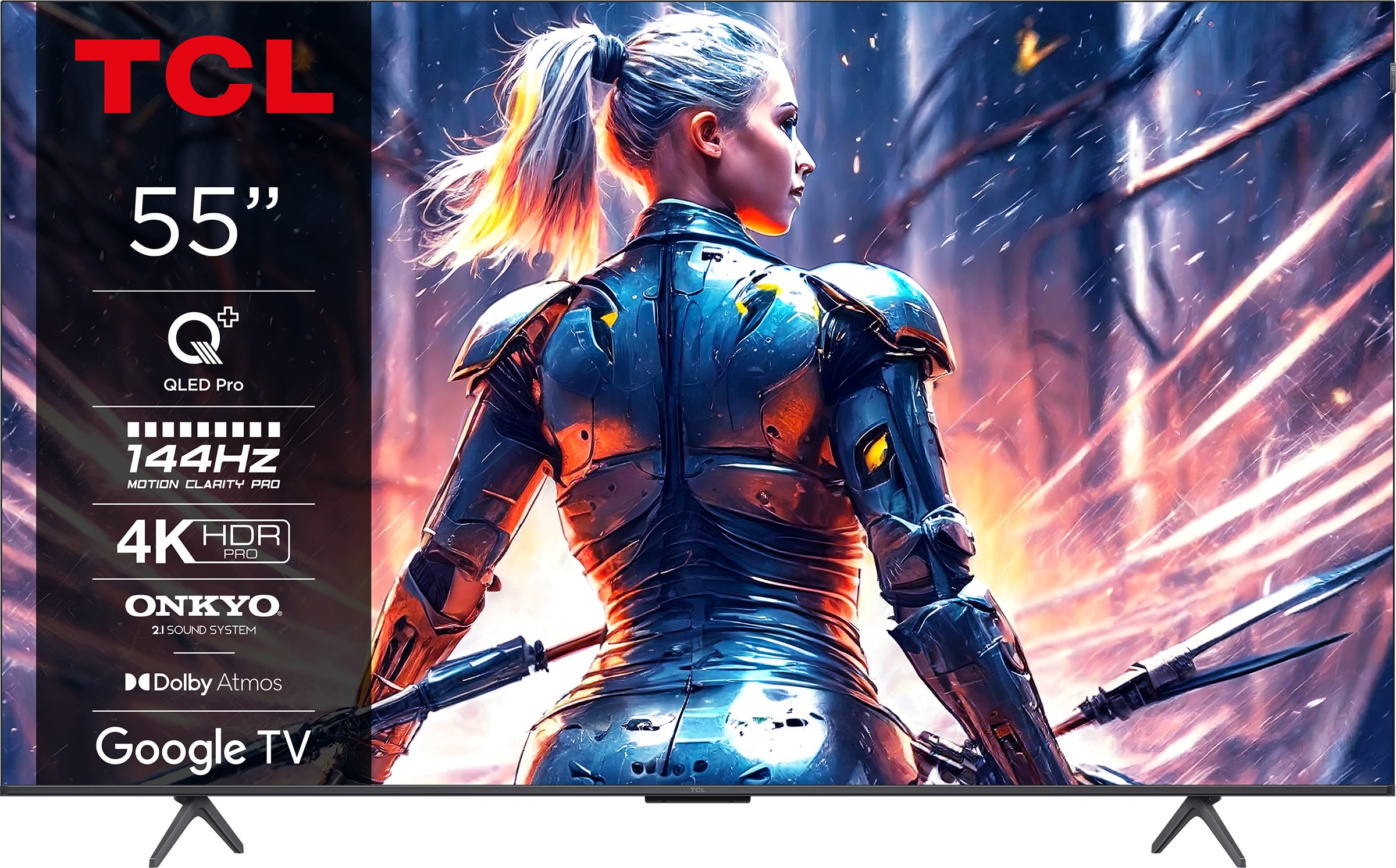 TV QLED 4K 139 cm TCL , Ultra HD, 144Hz, 55" - 55T8B TV QLED 4K 139 cm TCL , Ultra HD, 144Hz, 55" - 55T8B