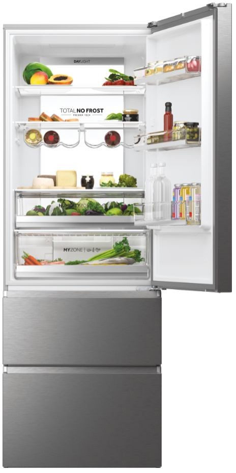 Réfrigérateur congélateur bas HAIER Total No Frost 483L Inox - HTW7720DNMP Réfrigérateur congélateur bas HAIER Total No Frost 483L Inox - HTW7720DNMP