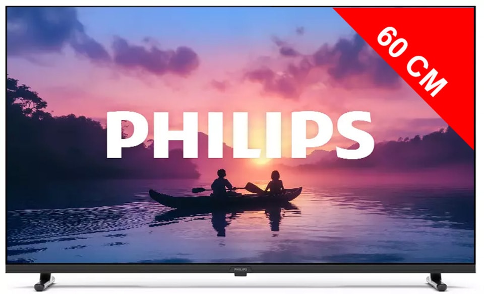 TV LED 60 cm PHILIPS 24" HDTV 60Hz Noir 24PHS6000