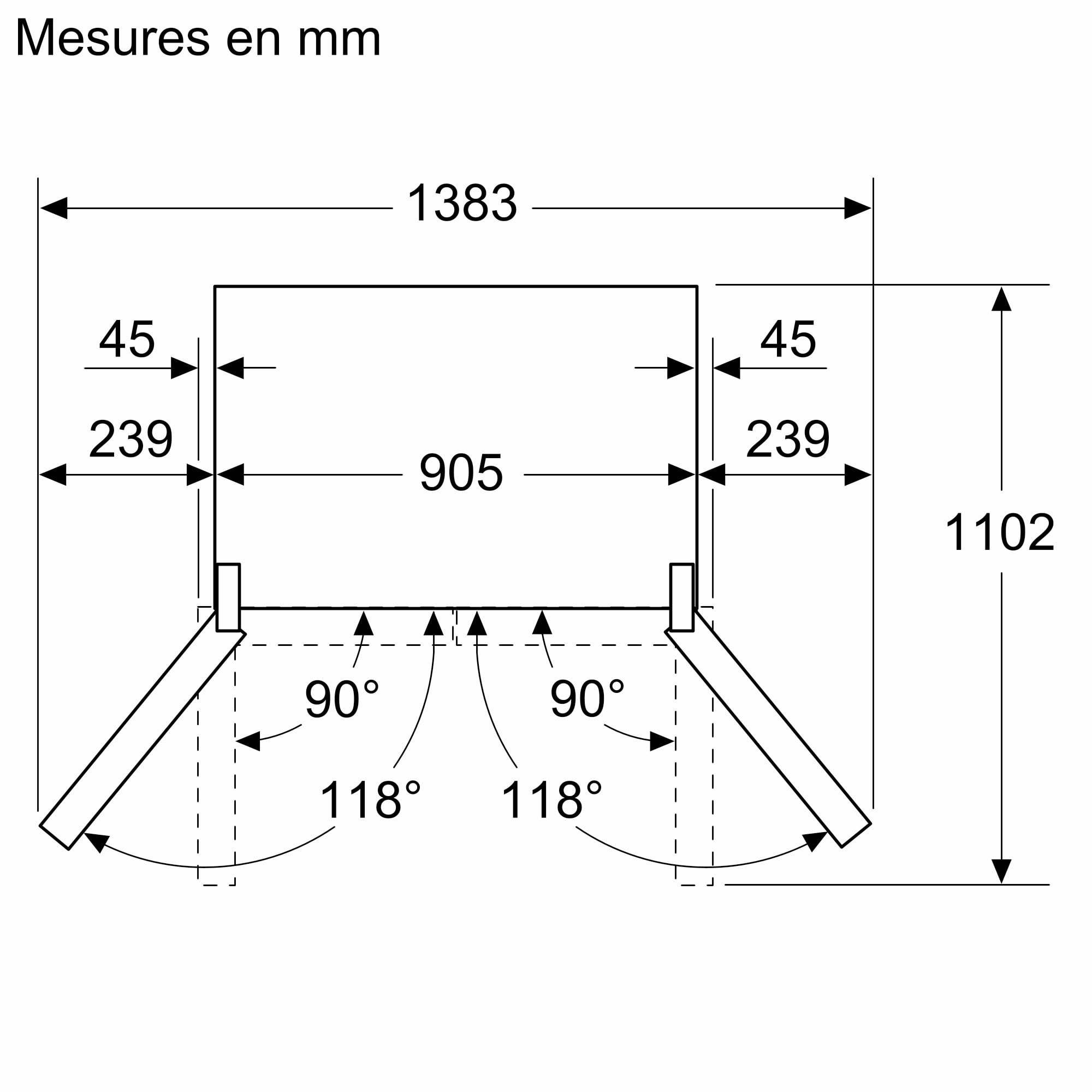 Réfrigérateur 4 portes BOSCH - KFN96AXEA Réfrigérateur 4 portes BOSCH - KFN96AXEA