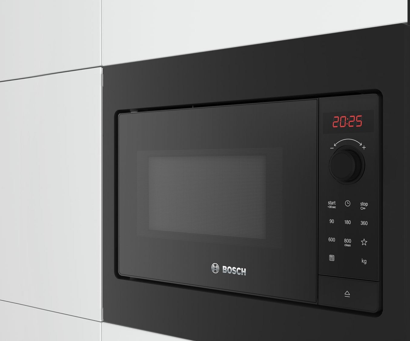 Micro ondes Encastrable BOSCH 800W 20L Noir - BFL523MB4