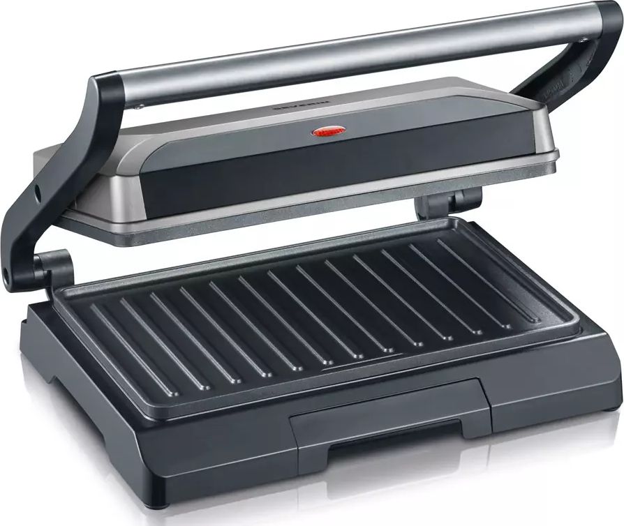 Grill viandes SEVERIN 23x14,5cm 2 personnes Inox Gris KG2394
