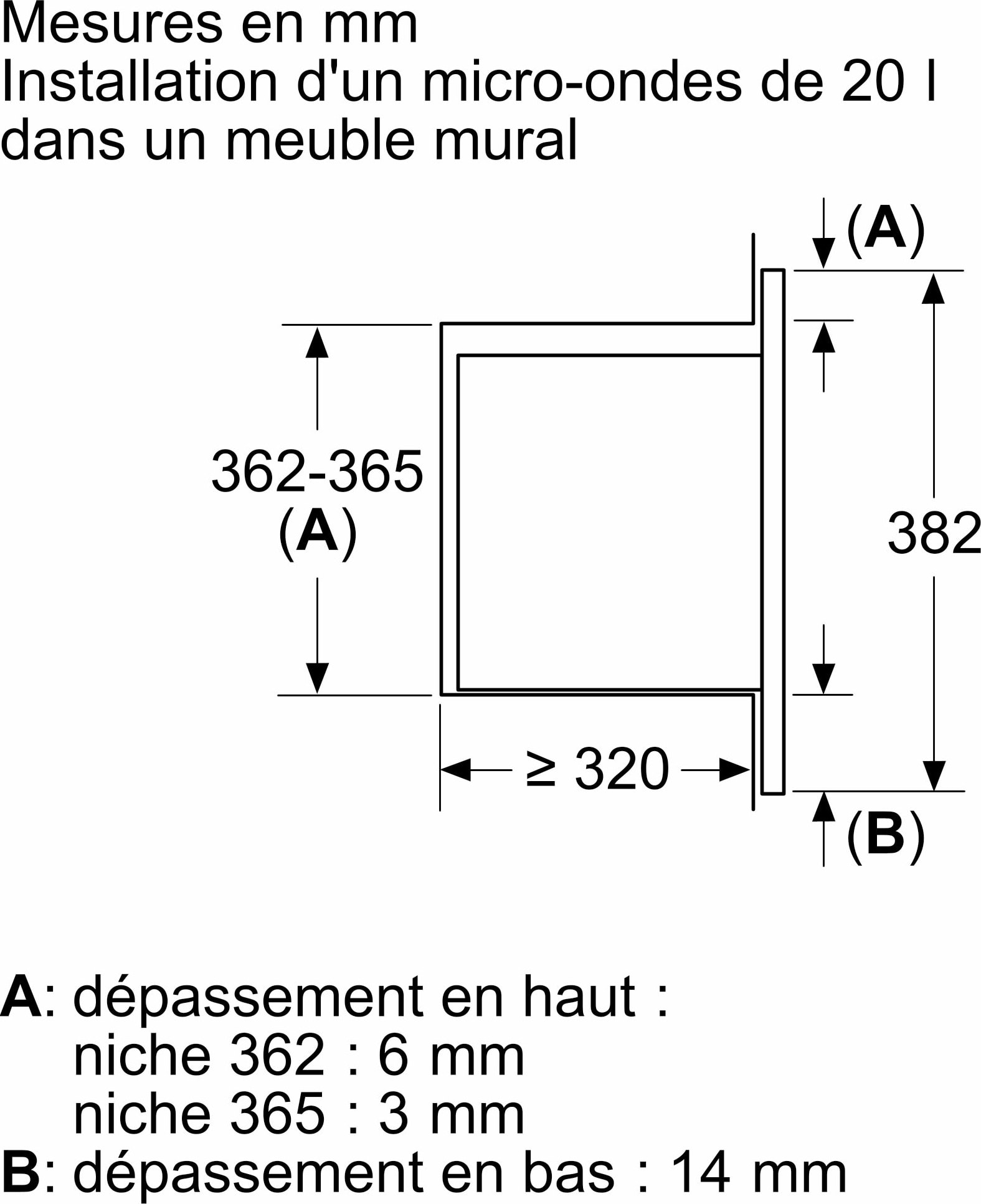 Micro ondes Encastrable BOSCH  - BFL623MB4