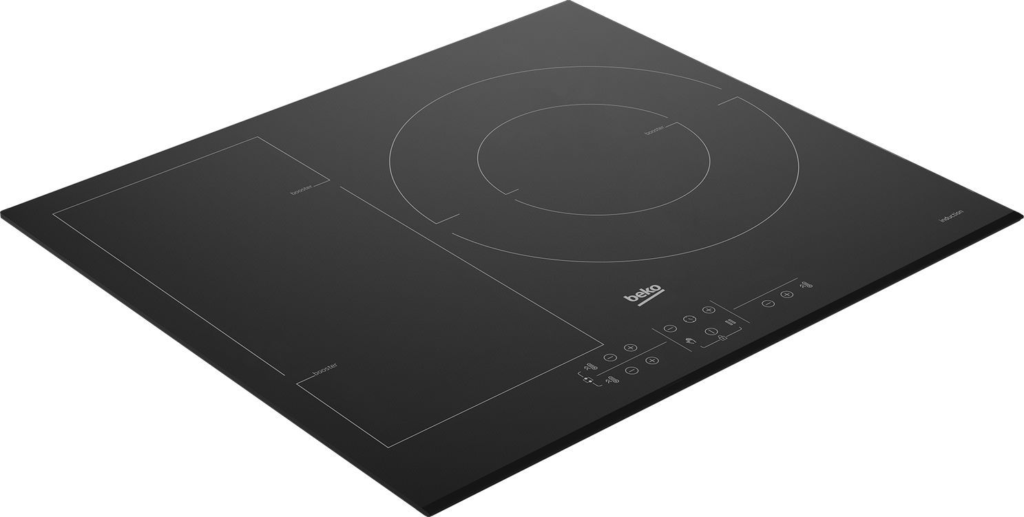 Plaque induction BEKO 3 foyers 60 cm Noir - HII63201FMTB