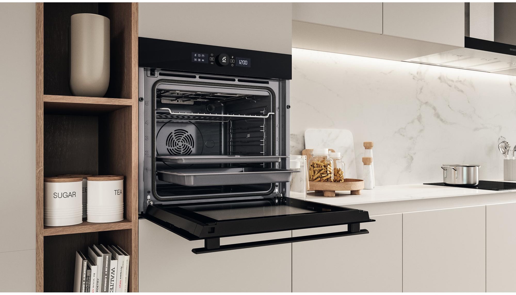 Four encastrable pyrolyse WHIRLPOOL Chaleur tournante ou pulsée, 73L, Noir - WOI4S8PM0SBAF Four encastrable pyrolyse WHIRLPOOL Chaleur tournante ou pulsée, 73L, Noir - WOI4S8PM0SBAF