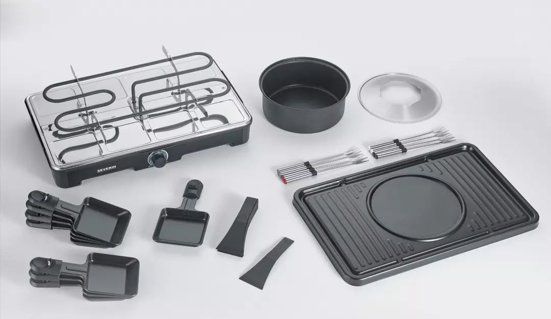 Raclette Multifonction SEVERIN 8 personnes 1400W Noir - RG2347