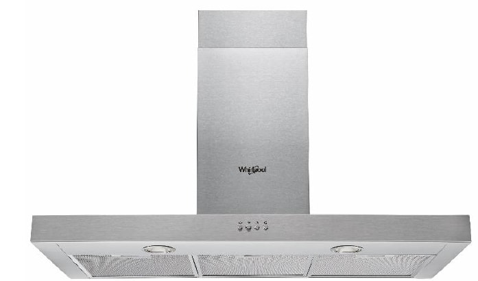 Hotte decorative murale WHIRLPOOL 89.8cm 69dB Inox WHBS94FLMX
