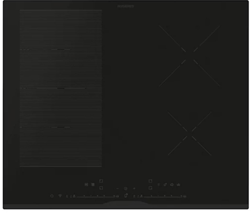 Plaque induction ROSIERES 4 foyers 60 cm Noir RIF64DCS