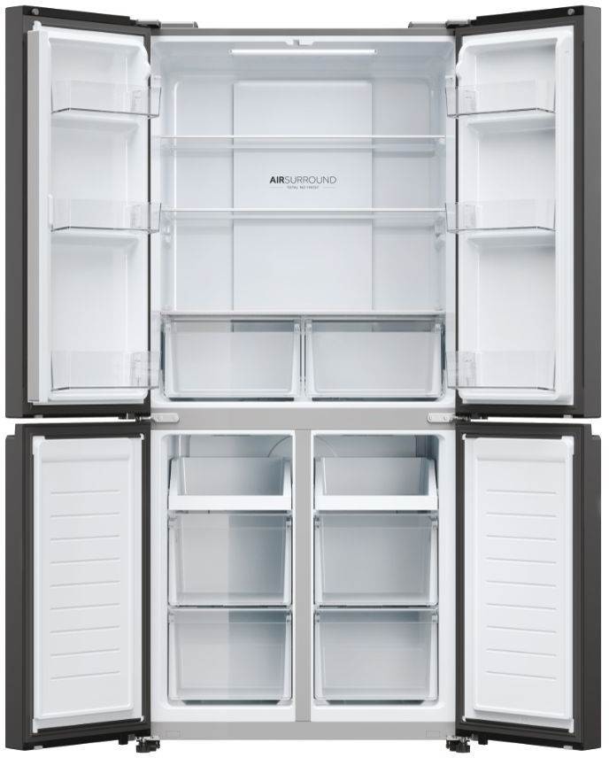 Réfrigérateur 4 portes HAIER , Froid No Frost, 467L, Noir - HCR38S18ENPT Réfrigérateur 4 portes HAIER , Froid No Frost, 467L, Noir - HCR38S18ENPT