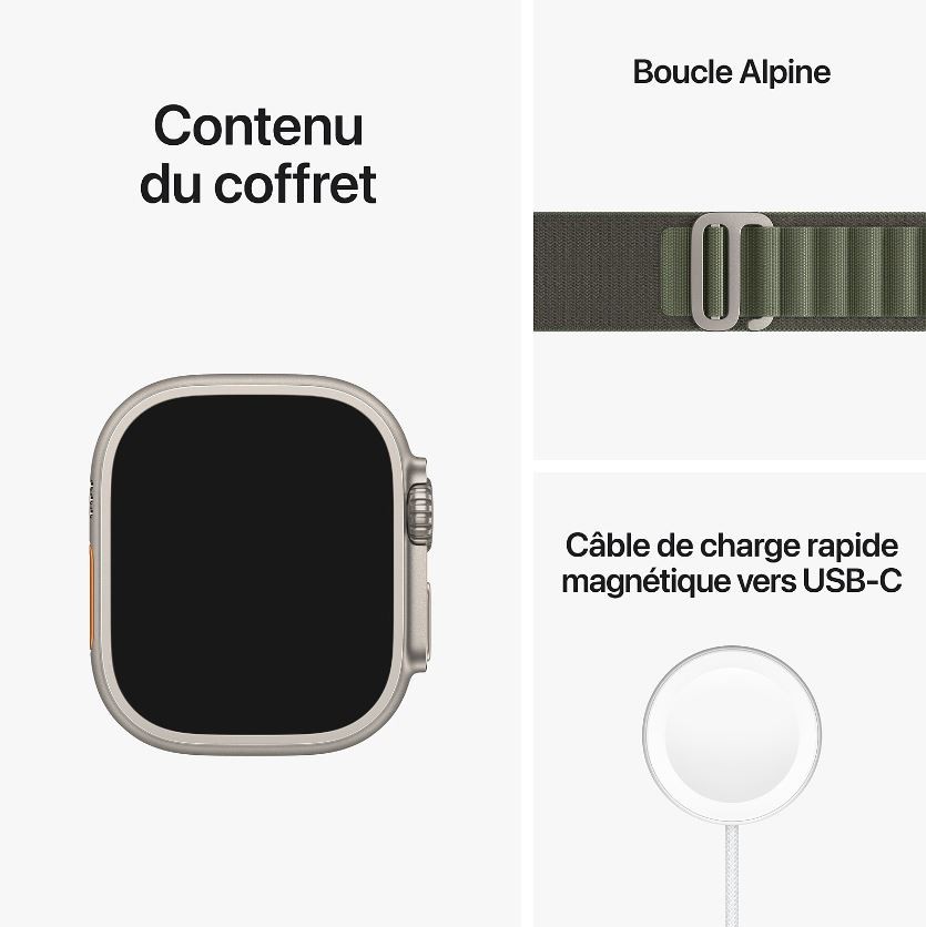 Montre connectée APPLE Ultra GPS + Cellular 49mm - WATCHULTRA-MQFN3NF