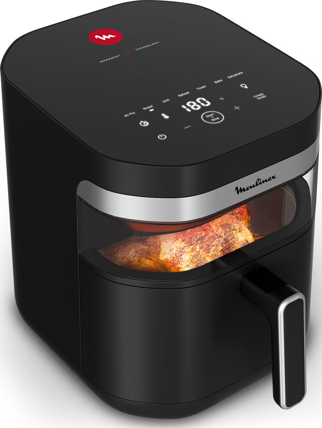 Friteuse à air chaud MOULINEX 7L Infrarouge 2020W Grill Noir - EZ8328F0