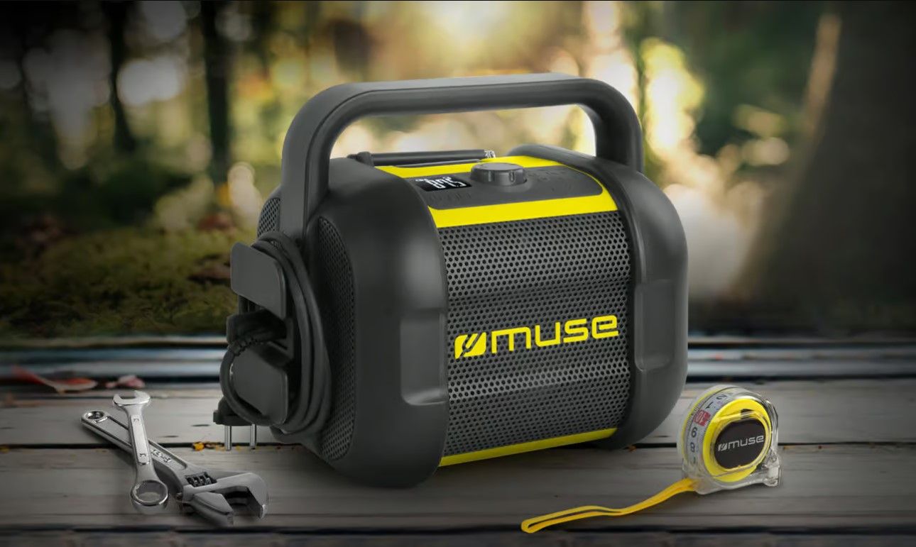 Enceinte portative MUSE Bluetooth 12h IP64 Radio FM Noir - M968BTY