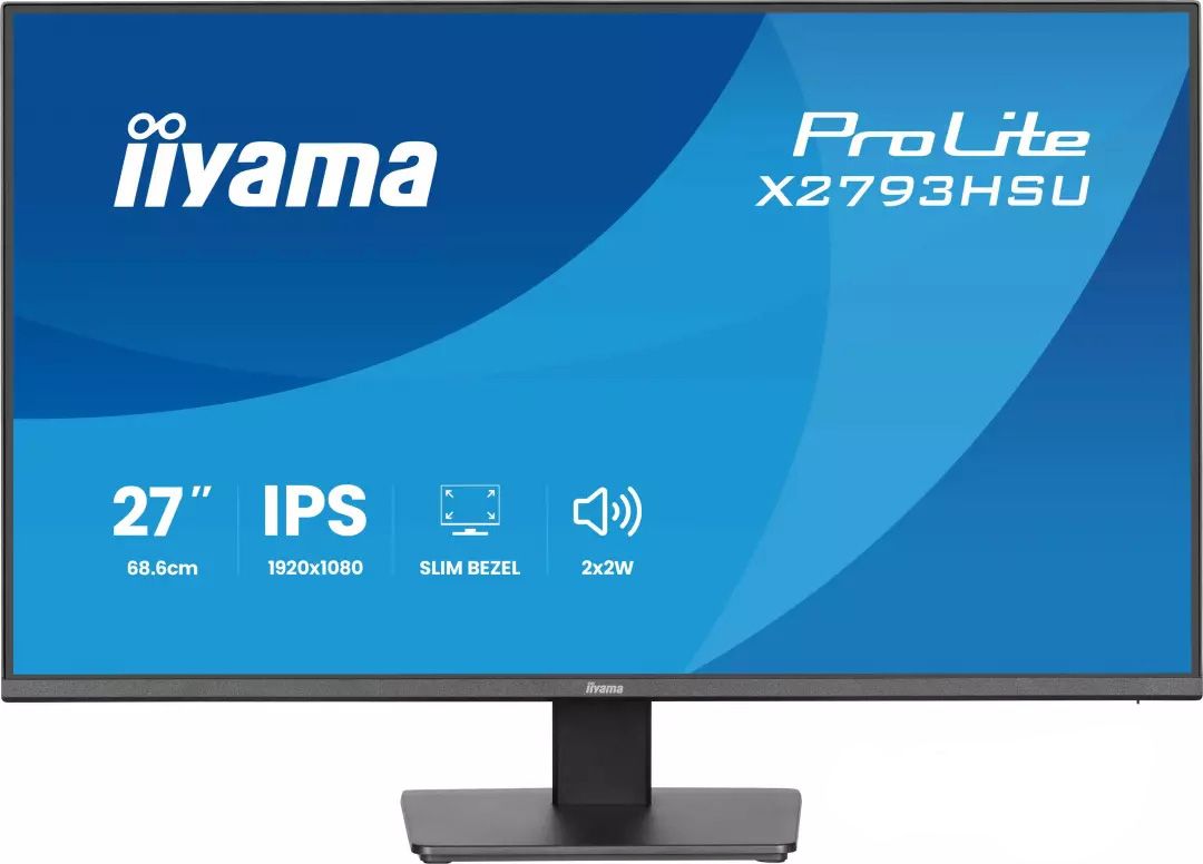 Ecran 27 pouces Full HD IIYAMA IPS HDMI DisplayPort USB Noir X2793HSU-B1