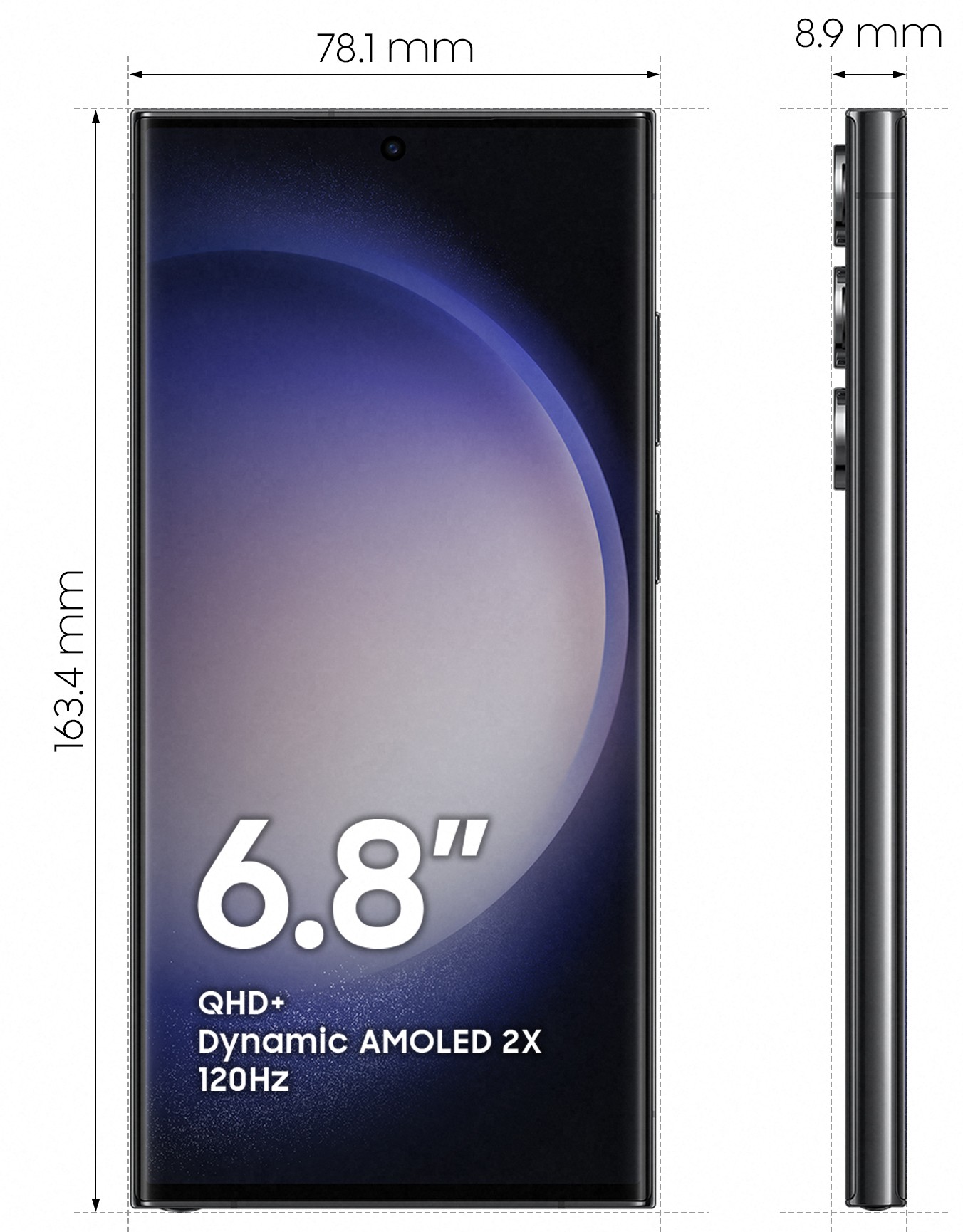 SAMSUNG Smartphone S23 Ultra 5G 256Go Noir - GALAXY-S23U-256NOIR