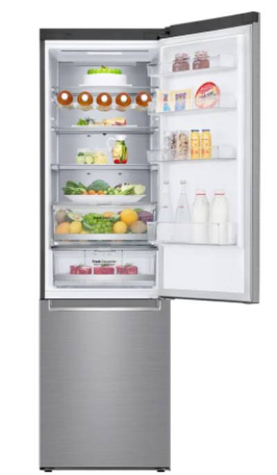 LG Réfrigérateur congélateur bas Total No Frost Door cooling 384L Inox - GBB72PZUDN