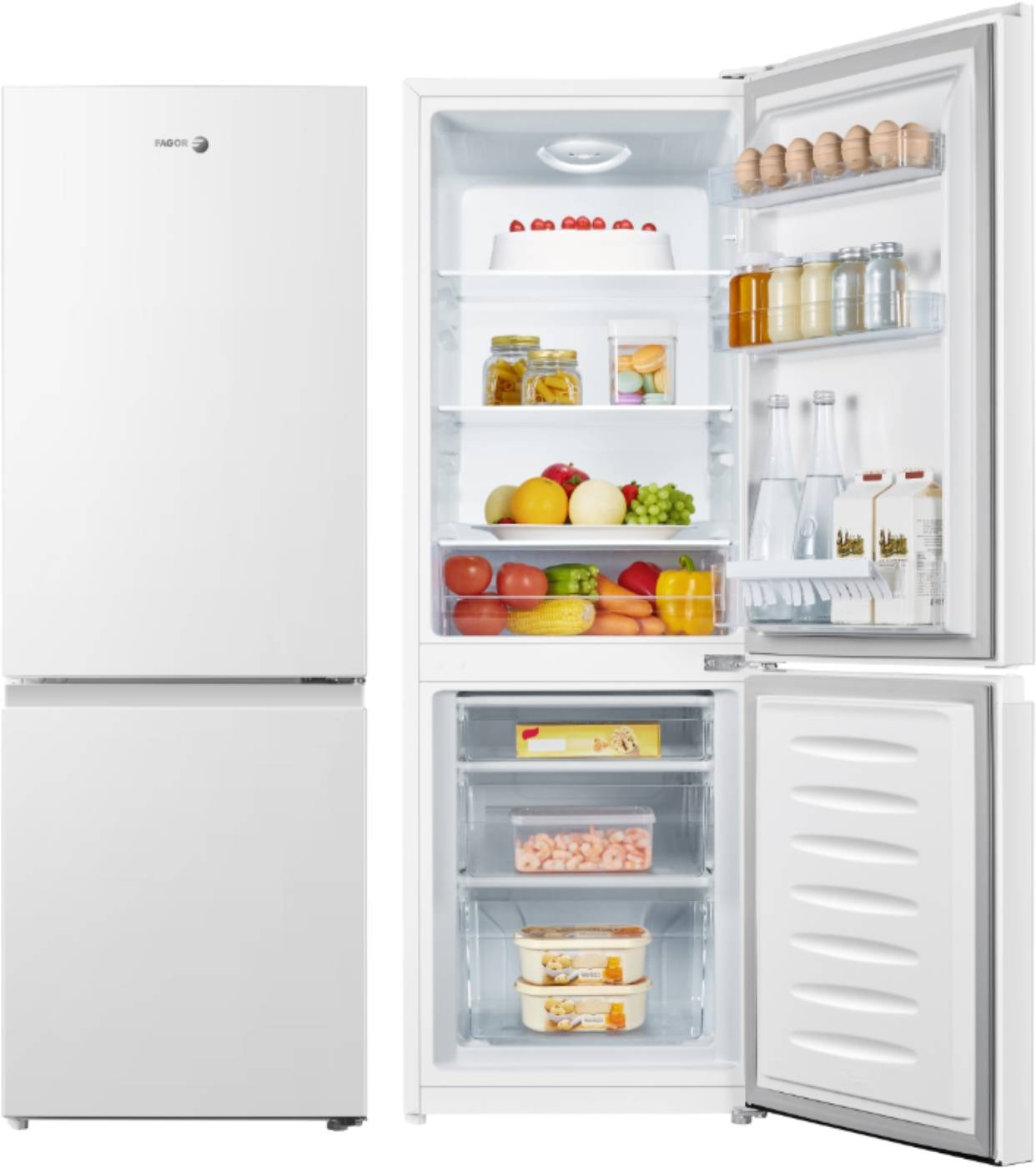 Réfrigérateur congélateur bas FAGOR Froid Statique 175L Blanc - FCB175EW