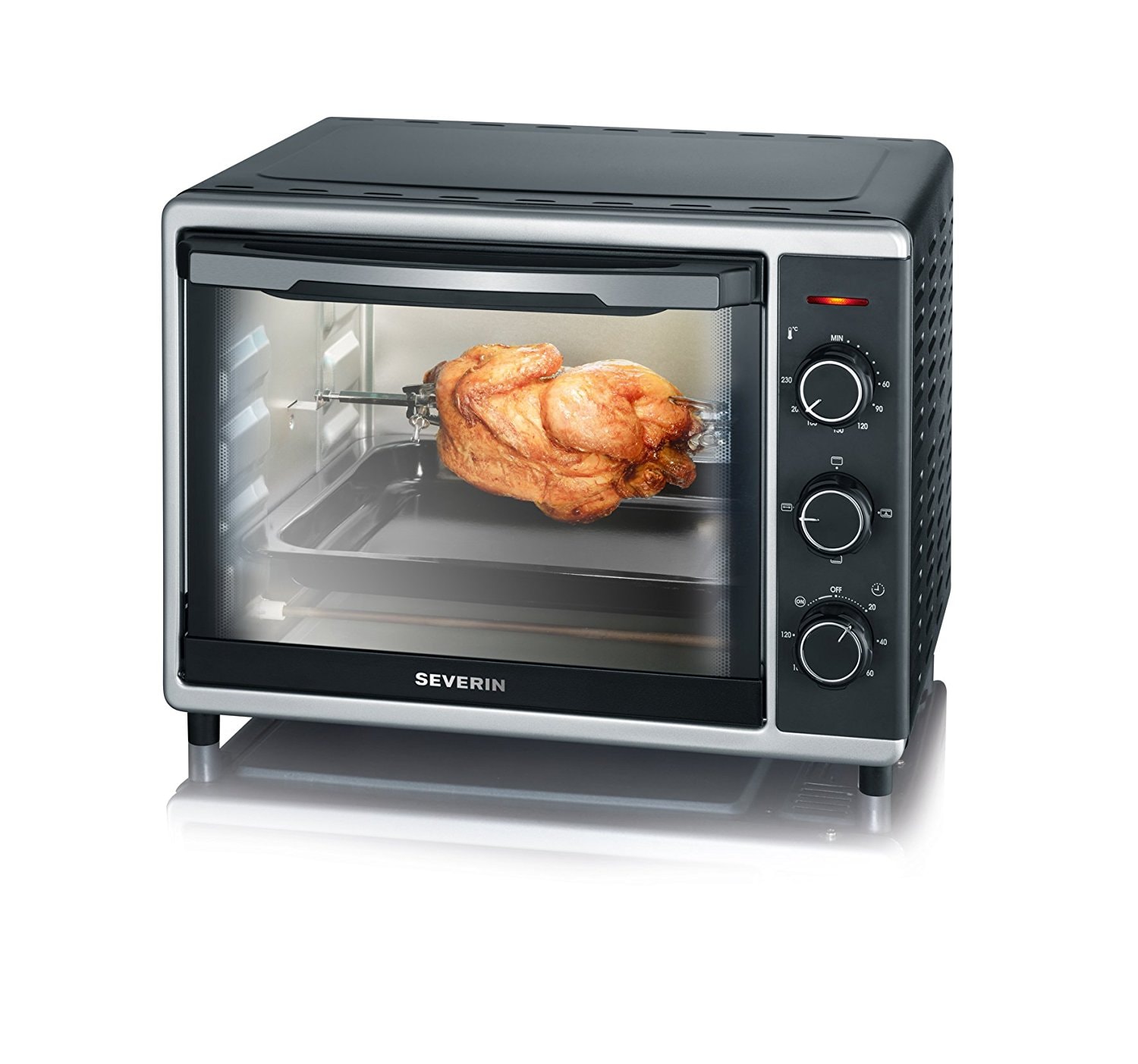 Mini four SEVERIN chaleur tournante 1600W 30L Noir - TO2056