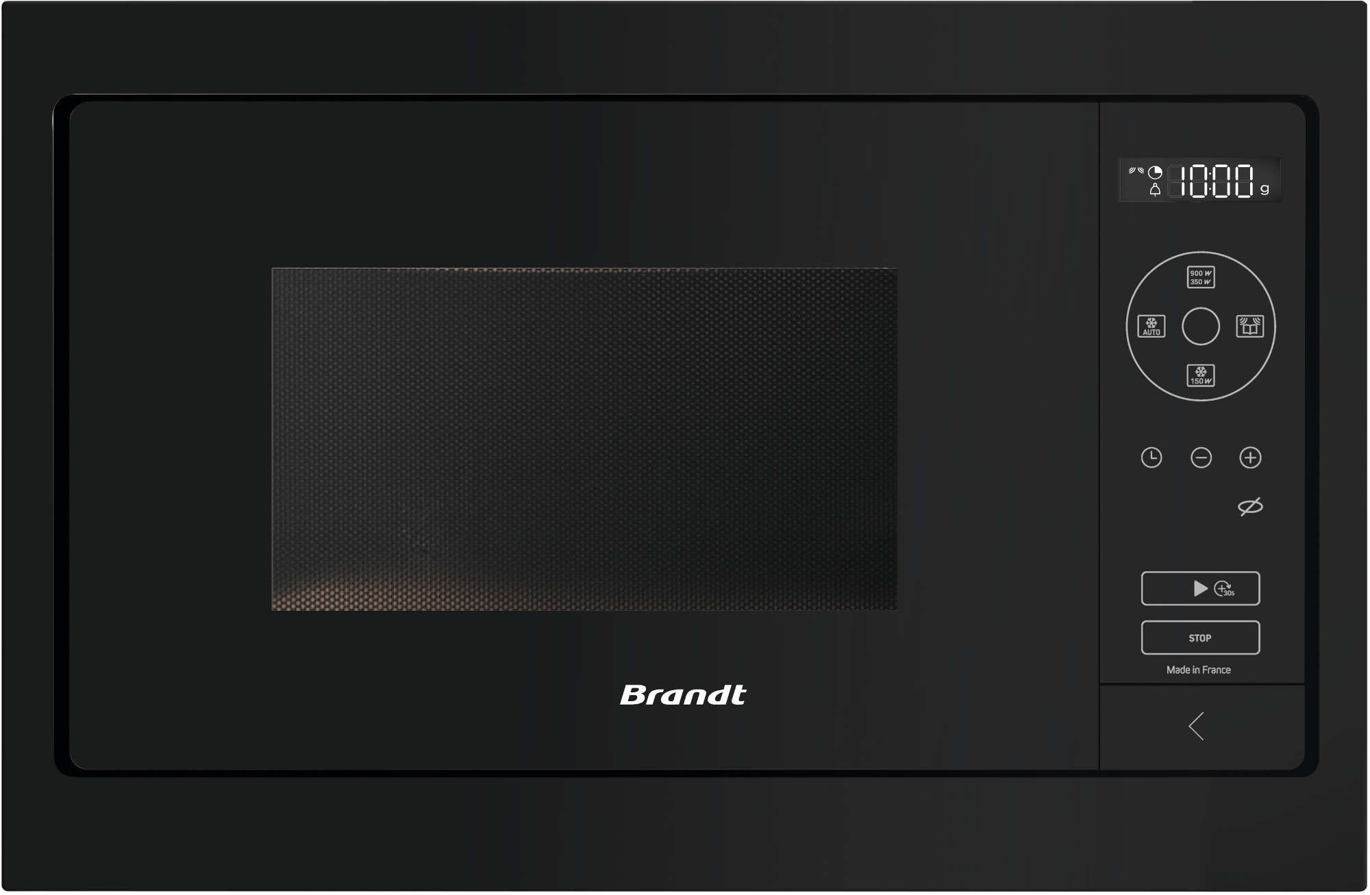 BRANDT Micro ondes Encastrable Quattro System 900W 26L Noir  - BMS7120B