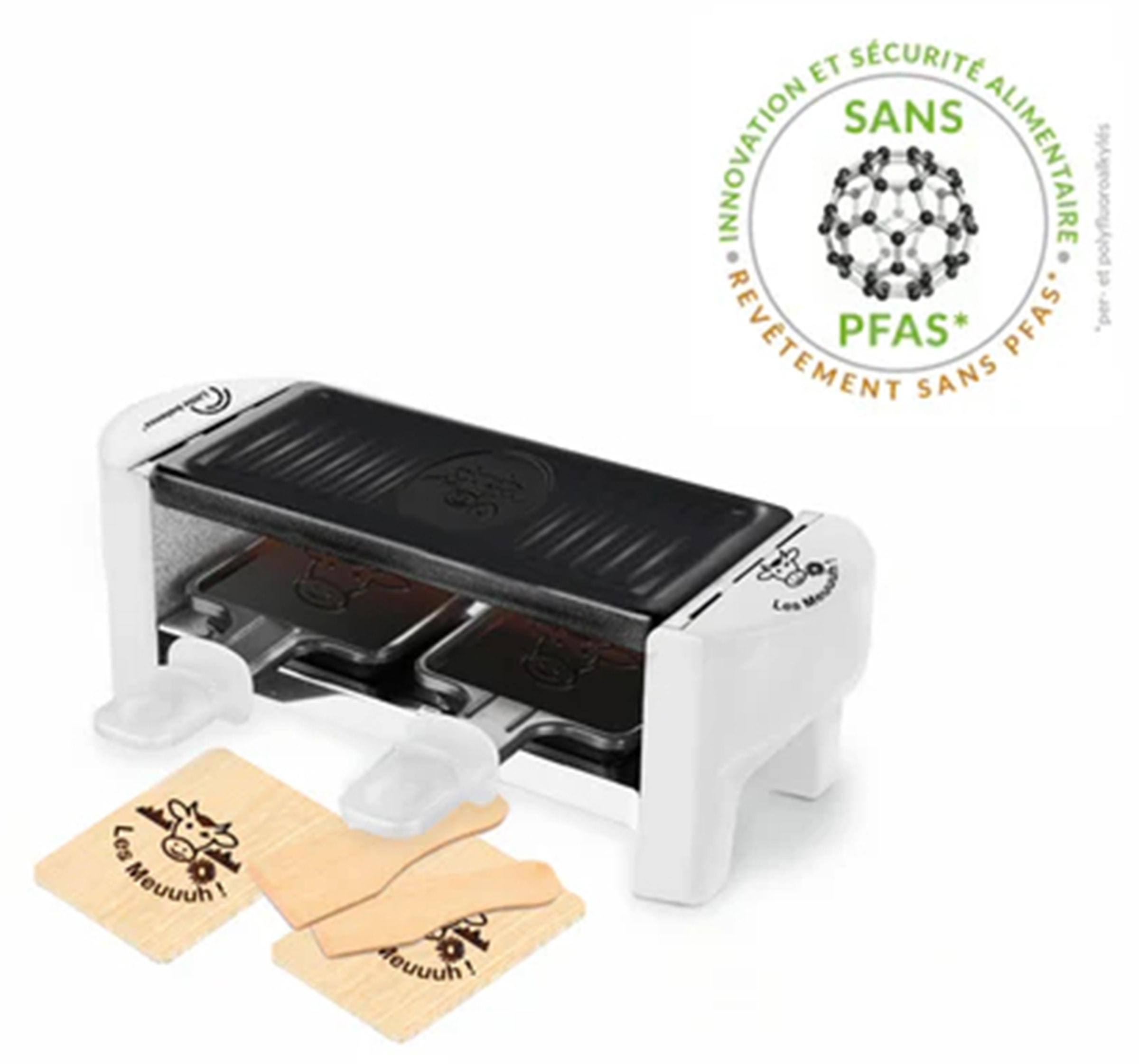 Raclette Multifonction LITTLE BALANCE 2 personnes 320W Blanche 8614