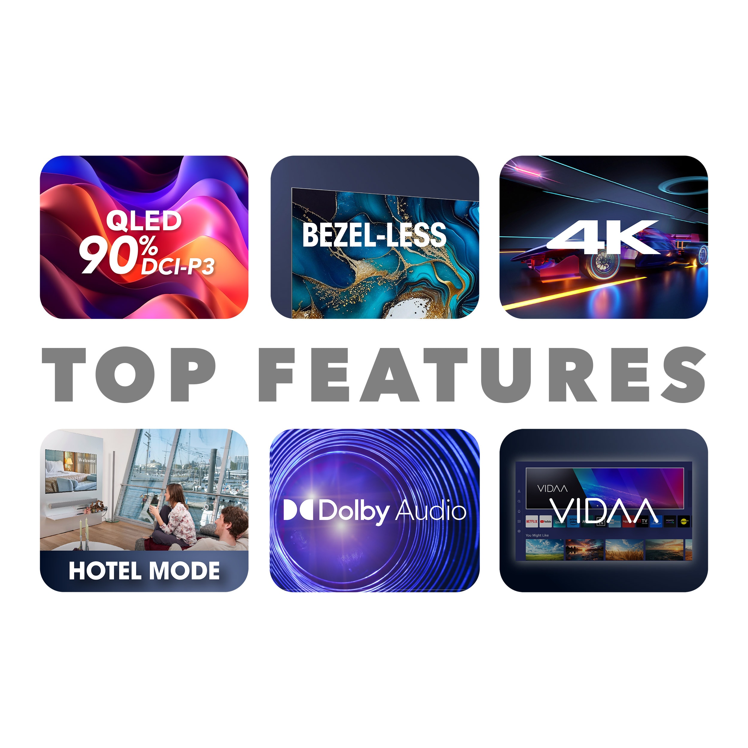 TV QLED 4K 126 cm SMART TECH  - 50QV01V