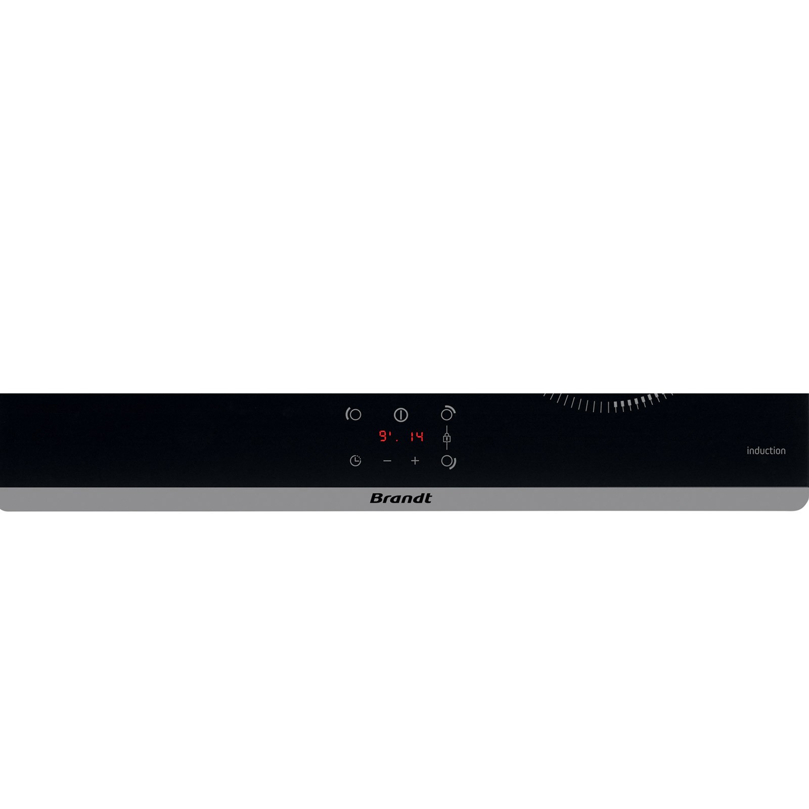 Plaque induction BRANDT 3 foyers, 5900W, 60cm, Noir - BPI6360B
