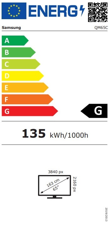 Ecran 65 pouces 4K SAMSUNG - LH65QMCEBGCXEN Ecran 65 pouces 4K SAMSUNG - LH65QMCEBGCXEN