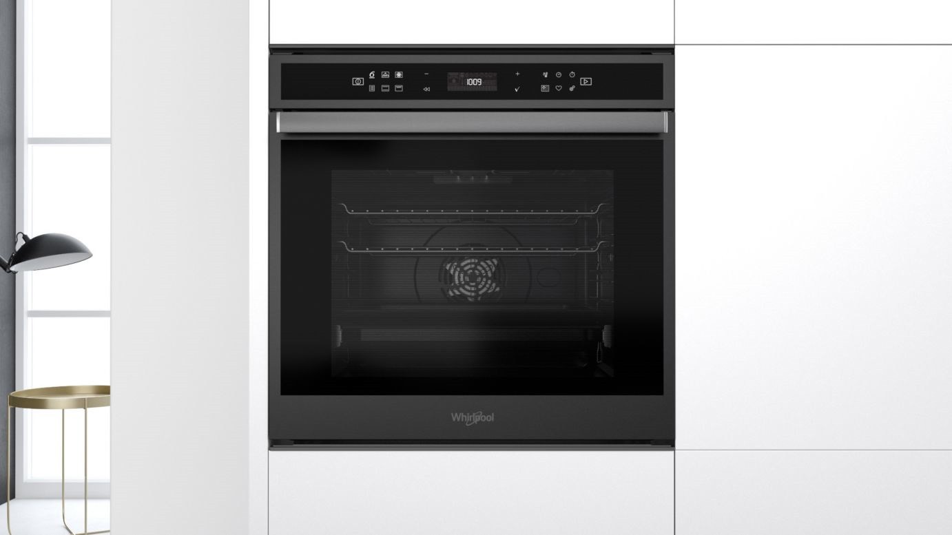Four encastrable pyrolyse WHIRLPOOL 6ème sens chaleur tournante 73L Noir - W6OM44S1PSS